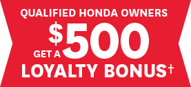 Qualified Honda Owners Get a $500 Loyalty Bonus